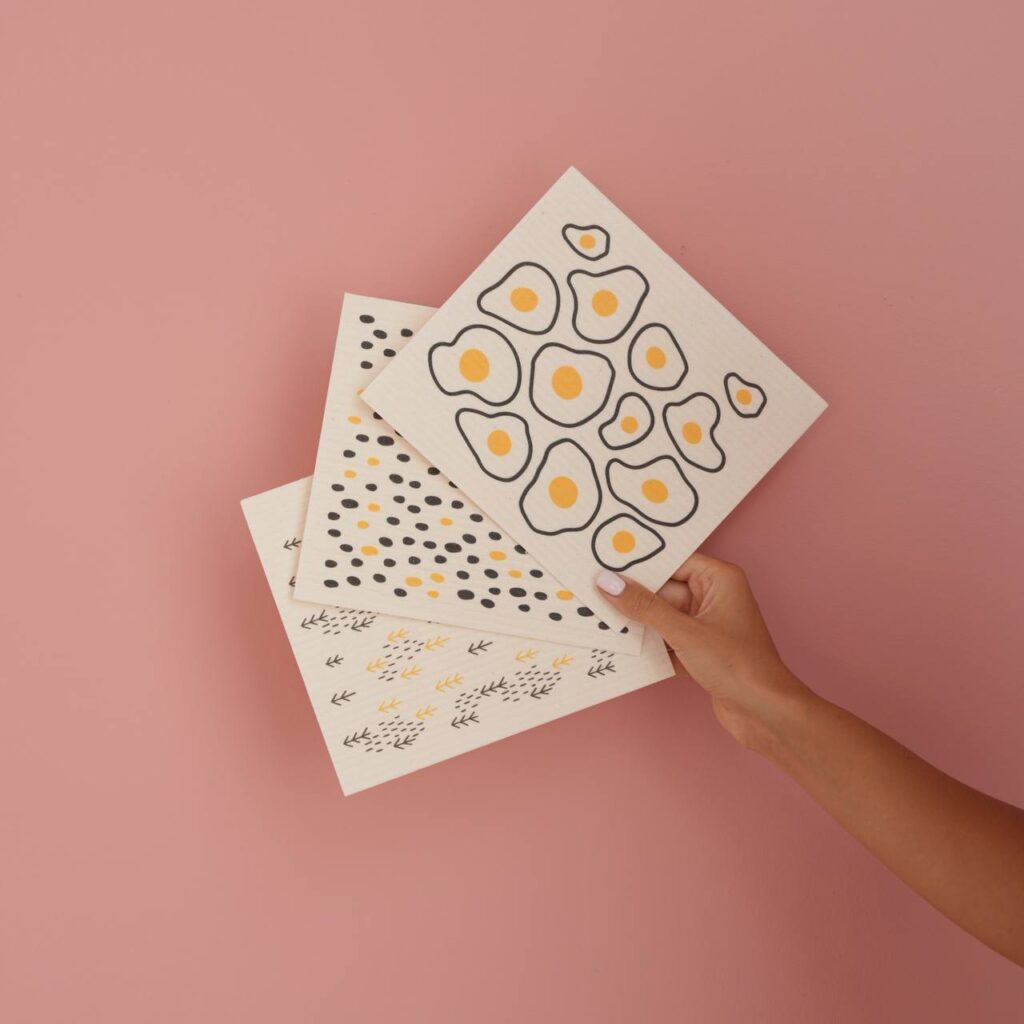 Набор салфеток для уборки Yellow-black